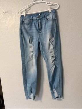 KanCan Light Blue Distressed Skinny Jeans